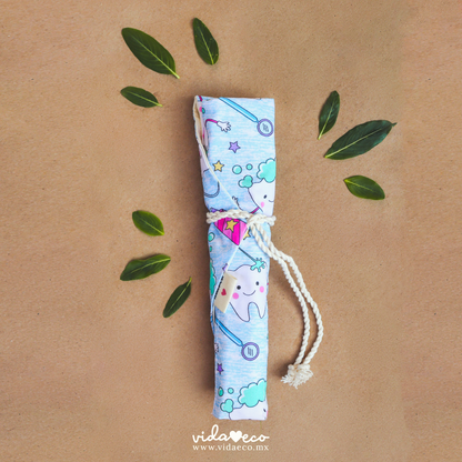 Funda Artesanal para Kit de Cubiertos Reutilizables