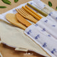 Kit de Cubiertos Zero Waste Bambú